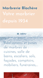 Mobile Screenshot of marbrerie-blachere.com